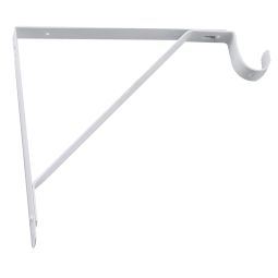 Shelf & Rod White Triangle Support