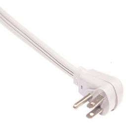 White All-purpose extension cord 3 Outlets - 4.5M - 16/3