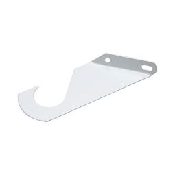 Support pour tringle de garde-robe/placard, 1", blanc