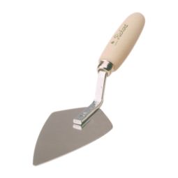 Truelle de finition pointue, Richard, 5" x 2,75", acier/bois
