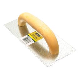 Truelle pour céramique, crans en V, 4" x 9", dents de 3/16"