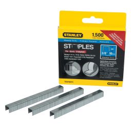 Agrafes robustes T-50, acier, 1500 par paquet, pointes de 3/8 po