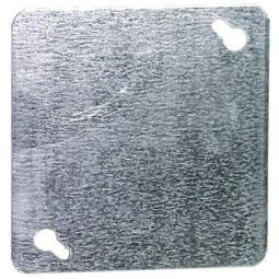 Galvaized Steel 4" Square Flat Blank Cover