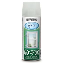 Frosted glass spray paint finish