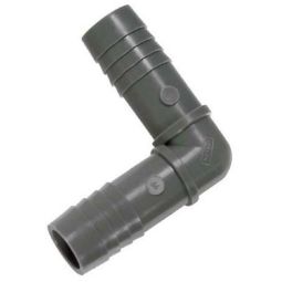 90° Polyethylene elbow, 1 in x 1 in.