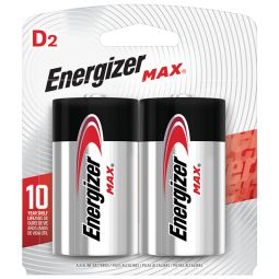 Piles alcalines D, Paquet de 2