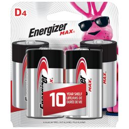 Piles alcalines D Max Energizer, paquet de 4