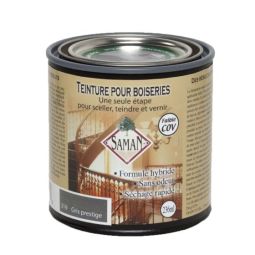 Teinture et vernis SAMAN, gris prestigieux, 236 ml