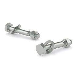 Hex Bolt with Nut and Washer - Grade 2 - Zinc - 1/4"x2" (6)