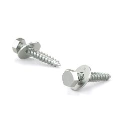 Hex Bolt with Washer, Coarse Thread, Lag Point - Zinc - 1/4" x 2-1/2" (7)