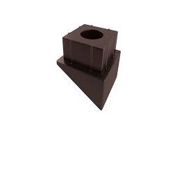 Paquet de 20 raccords pour barreau escalier carré noir