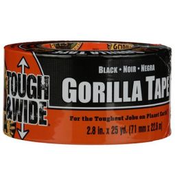 Adhesive Tape - Tough and Large - 3" x 30 yd - Black