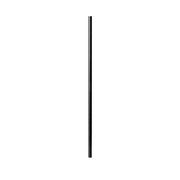 Paquet de 10 barreaux ronds classiques de 36 po en aluminium, noir