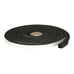 Ruban mousse à haute efficacité auto-adhésif 3/16'' x 3/8'' x 17' noir