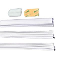 2X 81'' + 37'' Top & Sides Door Seal Magnetic Kit White