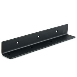 Metal Angle Brace - 10" X 1-3/8" X 1-3/8" - Black Matte