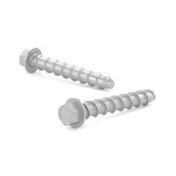 Ancrage à béton, tête hexagonale avec rondelle et serration 3/8" x 3" (4)