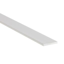 1" X 1/8" X 8' Utility & Decorative Flat Bar Moulding Satin Clear