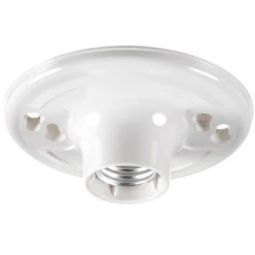 Douille de plafonnier sans interrupteur, 60 W, 250 V, 4 1/2" de diamètre
