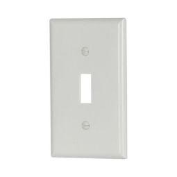 Toggle Switch Plate - White
