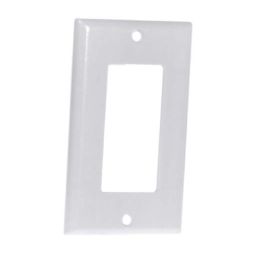 White "Decorator" Single Wall Plate