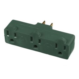 Adaptateur de mise à terre standard à 3 fils de 15 ampères, simple à triple