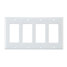 4-Decorator Wall Plate White