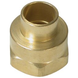 Female copper adapter. 1/2 in x 1/4 in.