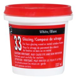 Mastic de vitrier 33, 237 ml, blanc