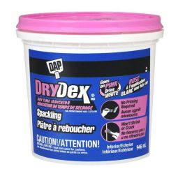 Plâtre à reboucher DryDex, indicateur de séchage, 946 ml, rose