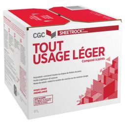 Ciment à joints léger tout usage 17 L - Blanc