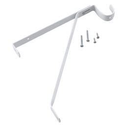 Support à tringle et à tablette, blanc, 12 a 14 pouces