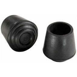 Tip Round 1" Rubber Black (4)