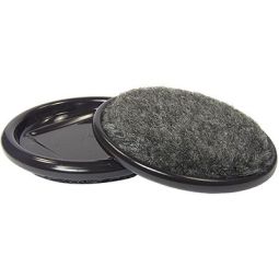 Cup Round 2-1/2" Carpet Grey (4)