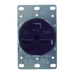 Home appliance receptacle. 30 A. 250 V. 2-pole, 2-wire grounding