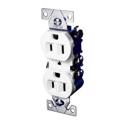 Prise duplex blanche (10)