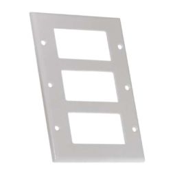 Plaque Décorateur Triple Blanc