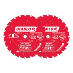Lame de Scie 7-1/4" X 24D Paquet de 2 - D0724PX