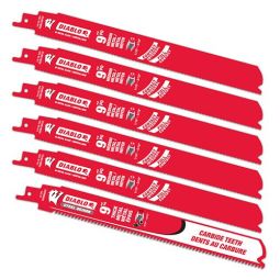 Lame de scie alternative pour métal 9" paquet de 5 + 1 lame au carbure boni