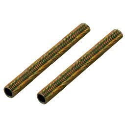 Threaded Shaft - 4" x 1/8 IPS - Zinc Plated - 2 Pack