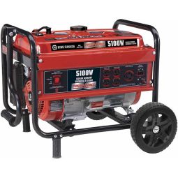 Génératrice à essence 5100W avec ensemble de roues