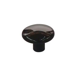 Villery Functional Plastic Knob - Black - 1-1/4"