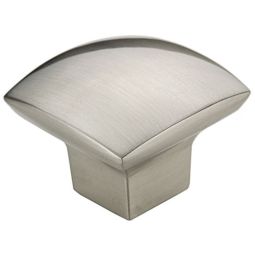 Brushed Nickel Contemporary Metal Knob