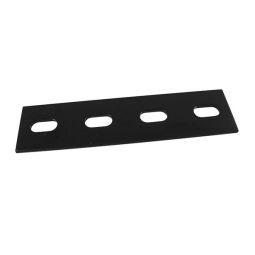 Plaque de fixation partiellement réglable, noir, 6"