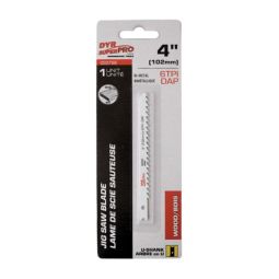 Lame de scie sauteuse bimétallique avec arbre en U pour bois, 4" x 6 DAP