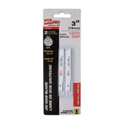 Lame de scie sauteuse bimétallique arbre en U métal, 3" x 18DAP (2 unités)