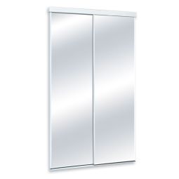 White sliding mirror door 72"x80 1/2"