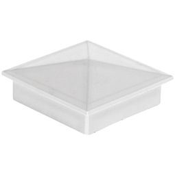 Post Cap 4'' x 4'' White Color in ABS
