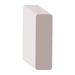 Arrêt de porte en PVC 3/8" x 1-1/4" x 7'