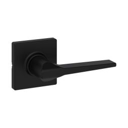 Hollis Square Rose Passage Lever - Passage - Matte Black